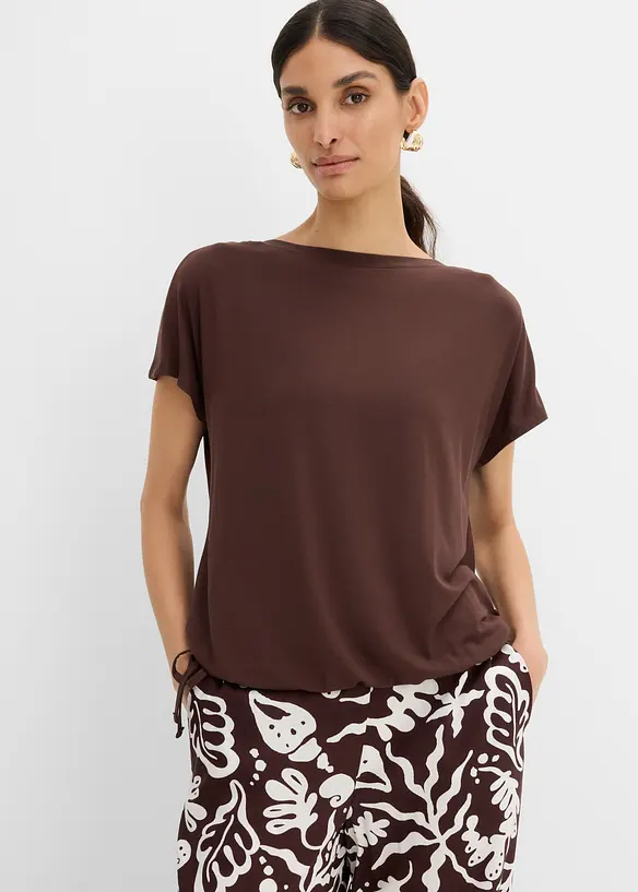 T-shirt con viscosa fluida, bonprix