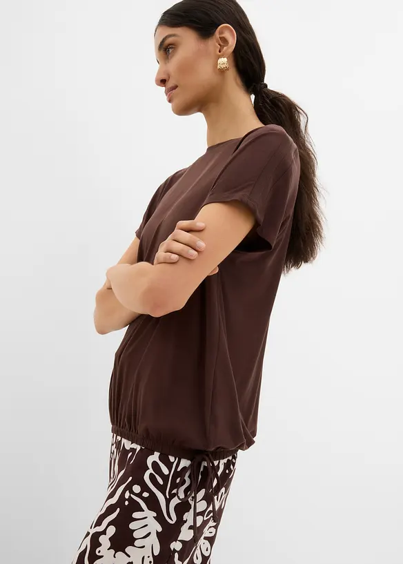 T-shirt con viscosa fluida, bonprix