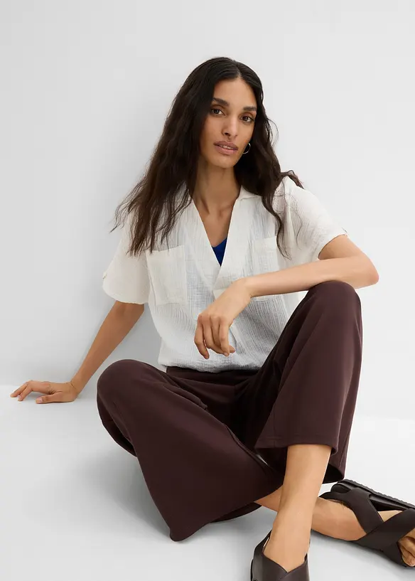 Pantaloni culotte in misto viscosa, bonprix