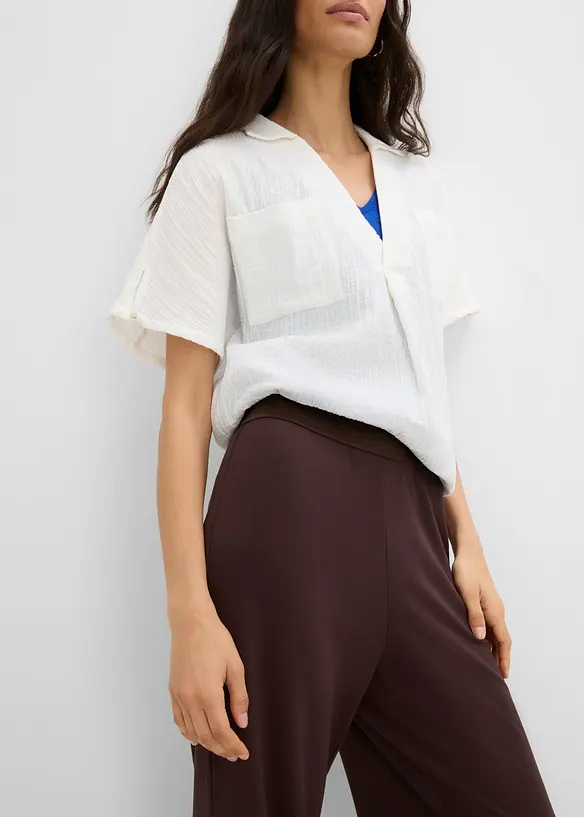 Pantaloni culotte in misto viscosa, bonprix