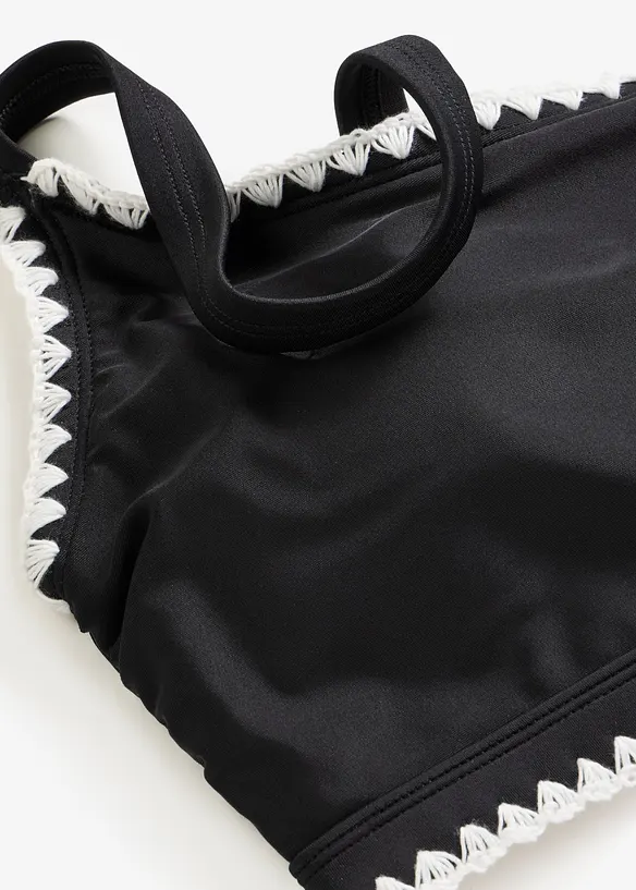 Reggiseno bikini a bustier con ricamo, bonprix
