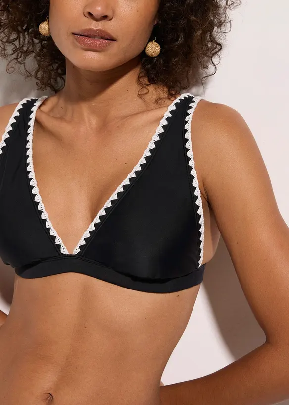 Reggiseno bikini con ricamo, bonprix