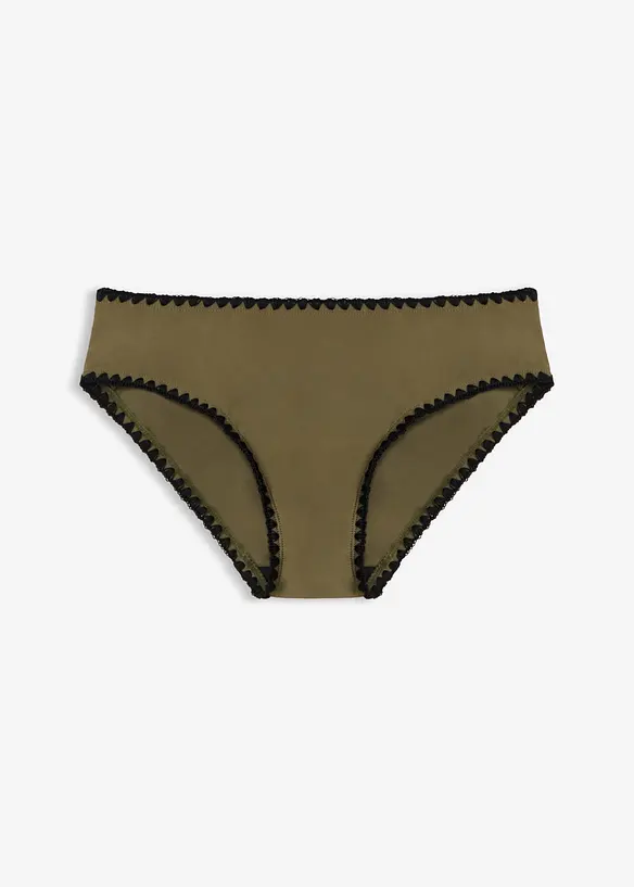 Slip per bikini con ricamo, bonprix