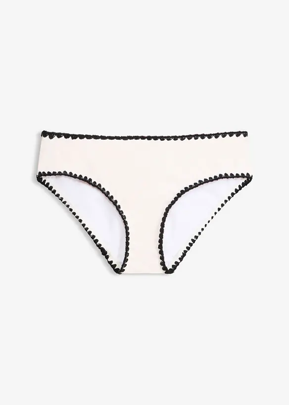Slip per bikini con ricamo, bonprix