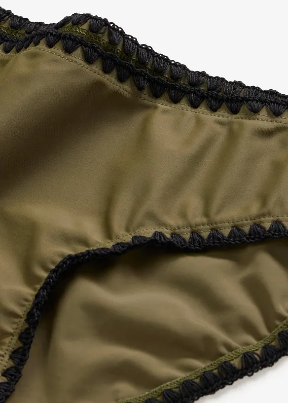 Slip per bikini con ricamo, bonprix