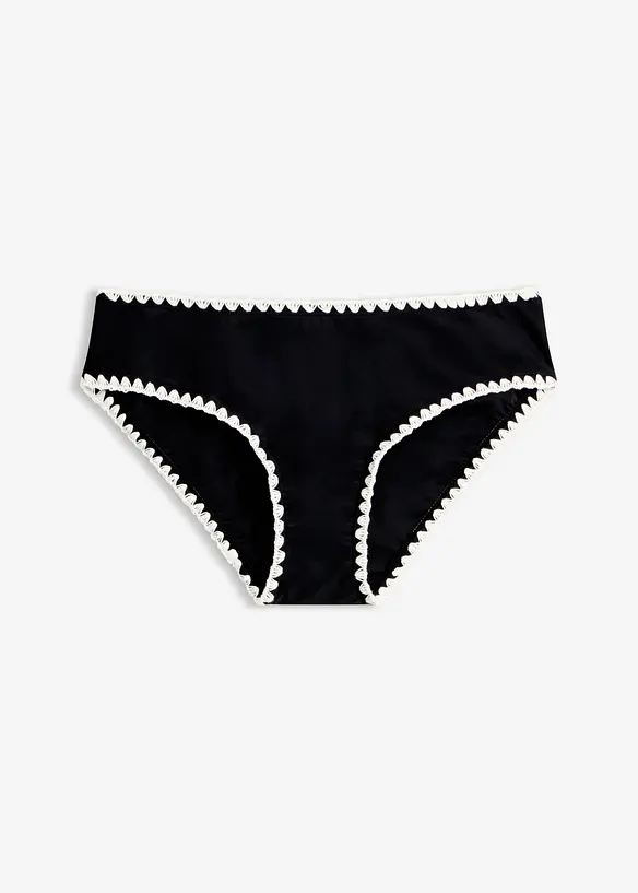 Slip per bikini con ricamo, bonprix