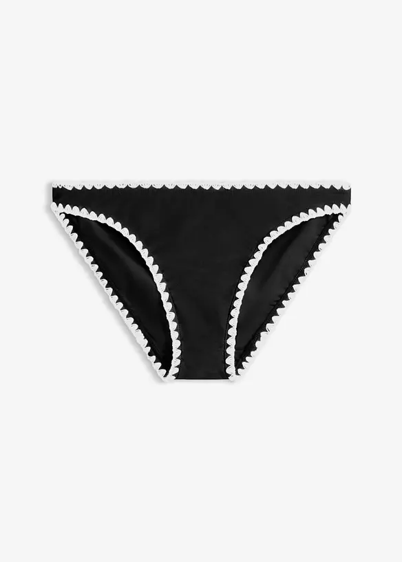 Slip per bikini con ricamo, bonprix