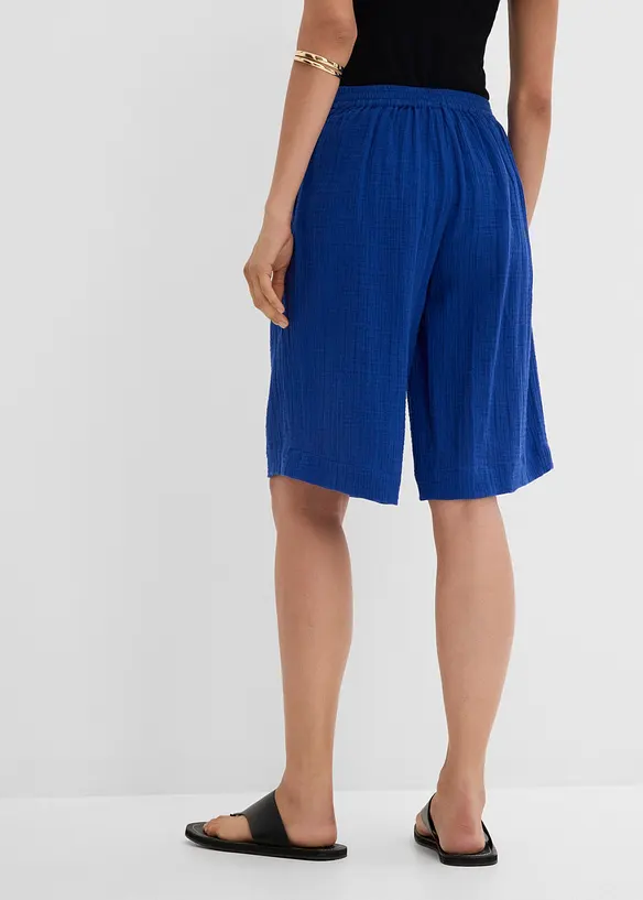 Bermuda in puro cotone con elastico in vita, bonprix
