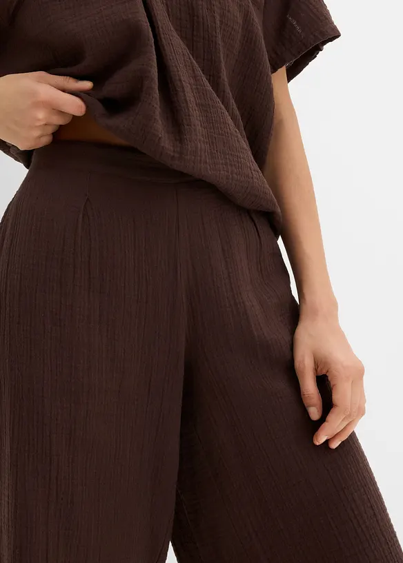 Bermuda in puro cotone con elastico in vita, bonprix