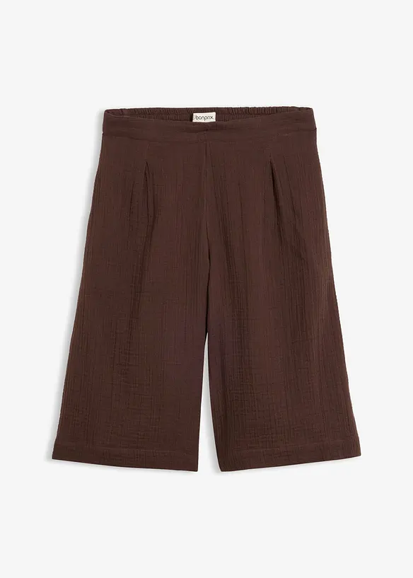 Bermuda in puro cotone con elastico in vita, bonprix
