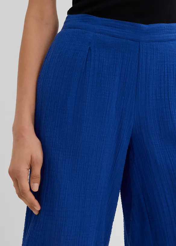 Bermuda in puro cotone con elastico in vita, bonprix