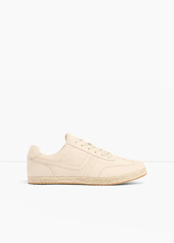 Sneaker con suola con effetto rafia, bonprix