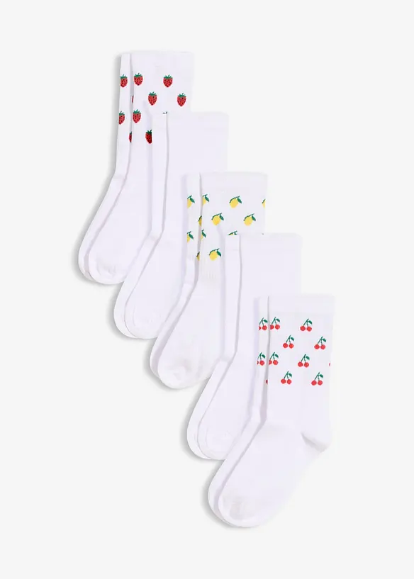 Calzini da tennis con cotone biologico (pacco da 5 paia), bonprix