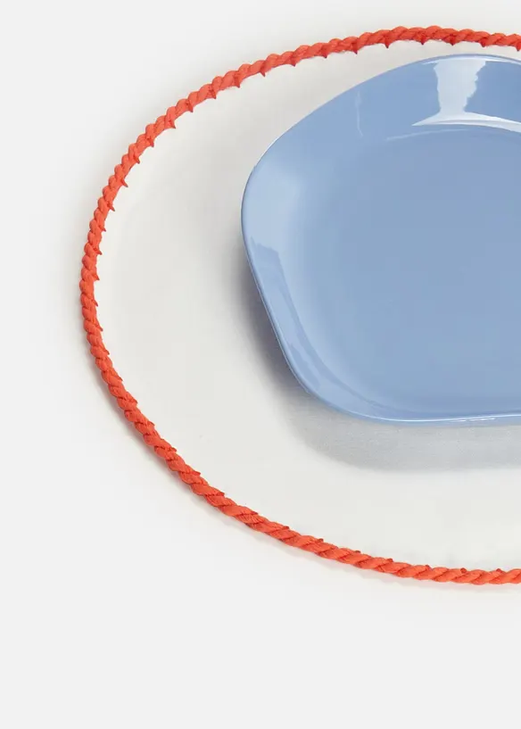 Tovagliette americane in cotone biologico con cordoncino (pacco da 2), bonprix