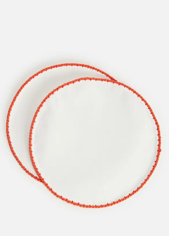 Tovagliette americane in cotone biologico con cordoncino (pacco da 2), bonprix