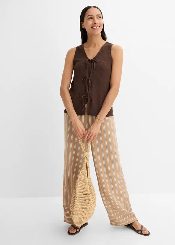 Top in tessuto strutturato, bonprix