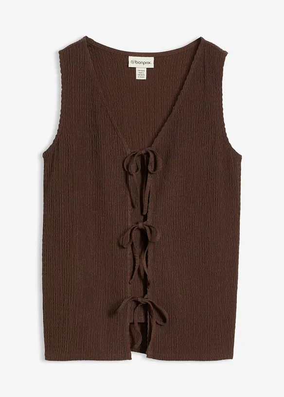 Top in tessuto strutturato, bonprix
