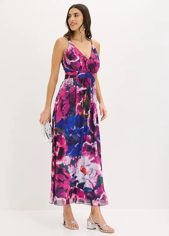 Abito con spalline in fine mesh, bonprix