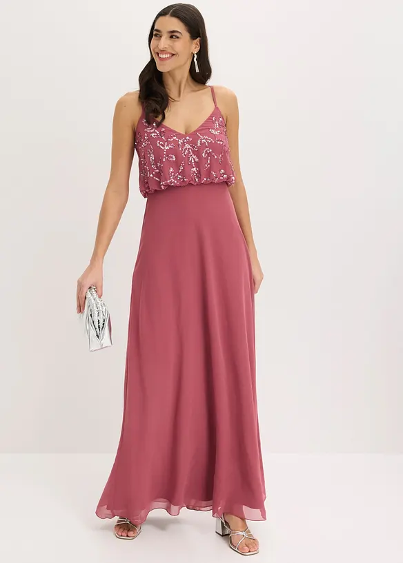 Abito da sera con ricami e paillettes, bonprix
