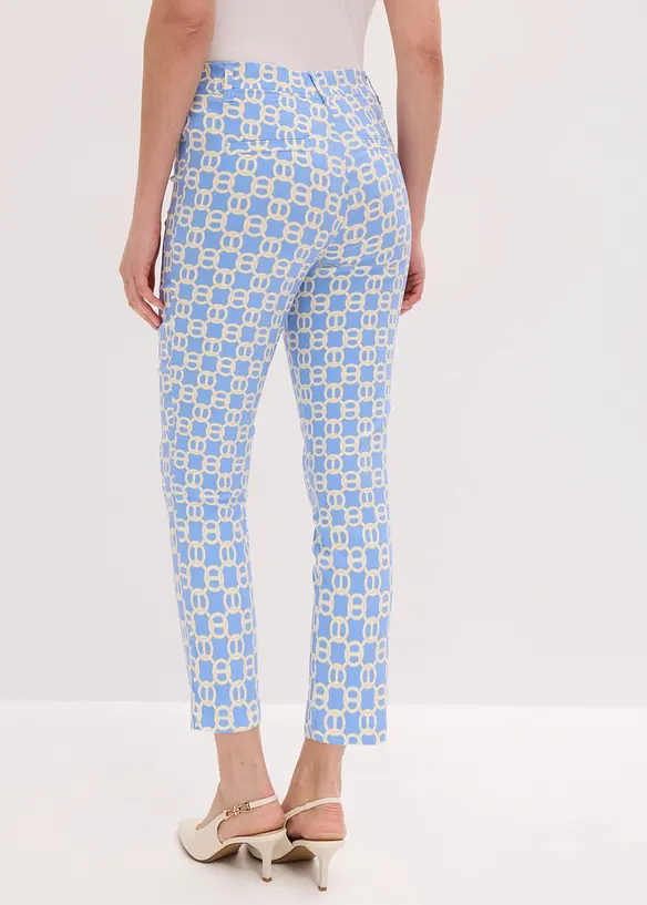Pantaloni cropped in bengalina elasticizzata, bonprix