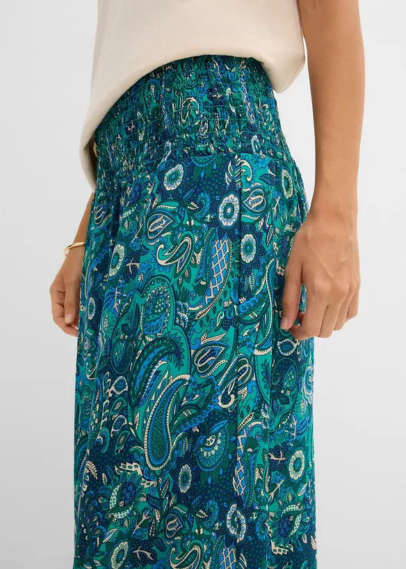 Pantaloni a palazzo in viscosa fluente, bonprix