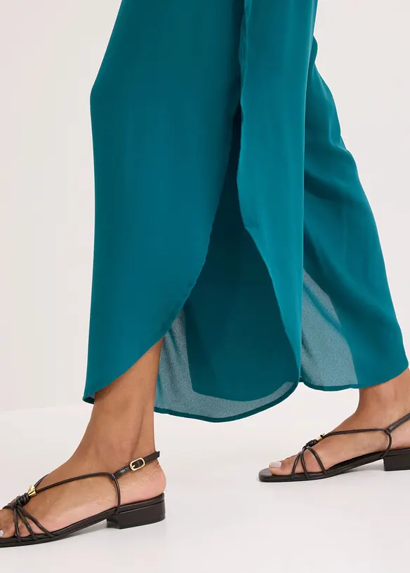 Pantaloni a palazzo con spacchi, bonprix