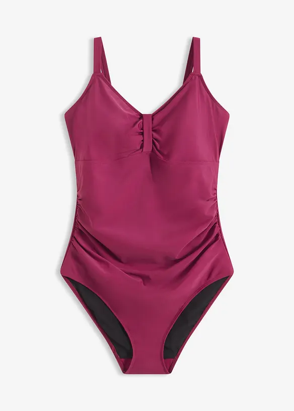 Costume intero con arricciatura ed effetto modellante medio, bonprix