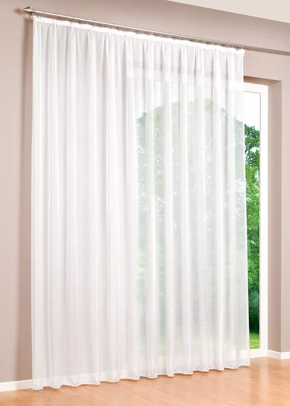 Tenda velata a trama fine effetto sabl&eacute;, bonprix