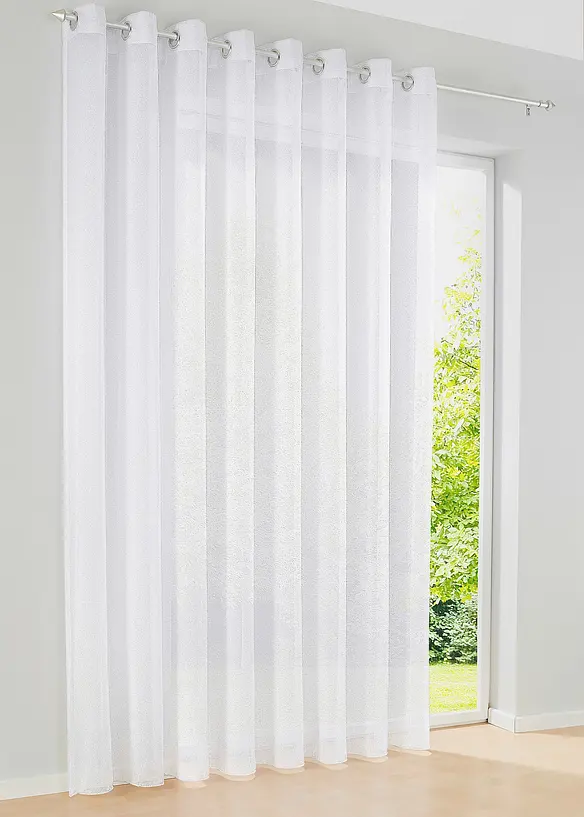 Tenda velata a trama fine effetto sabl&eacute;, bonprix