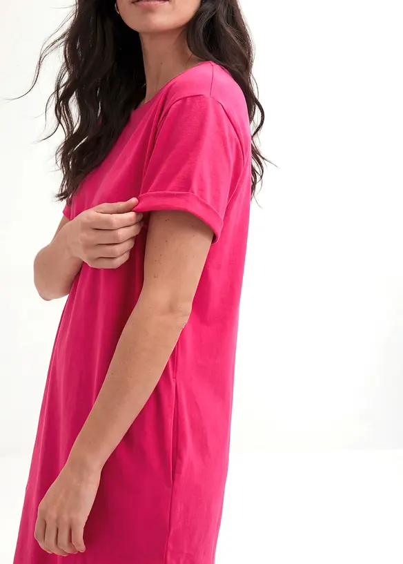 Abito leggero in jersey fiammato di cotone biologico (pacco da 2), bonprix