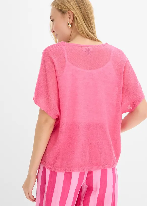 Cardigan oversize in filato fine, bonprix