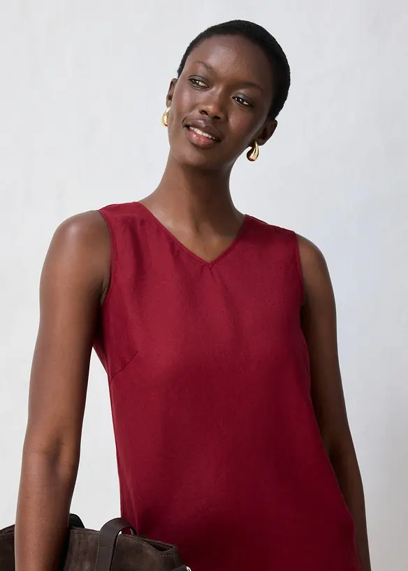 Top in puro lino, bonprix