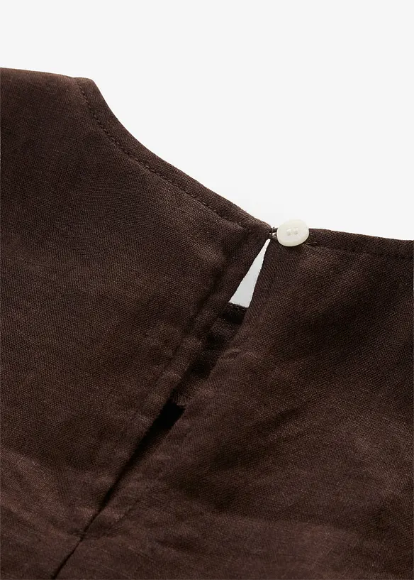 Top corto in puro lino, bonprix
