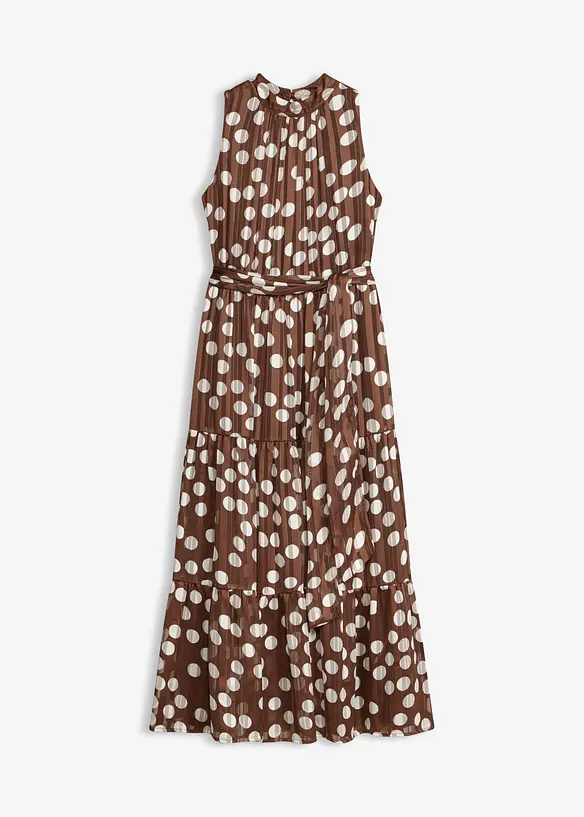 Abito in chiffon con glitter, bonprix