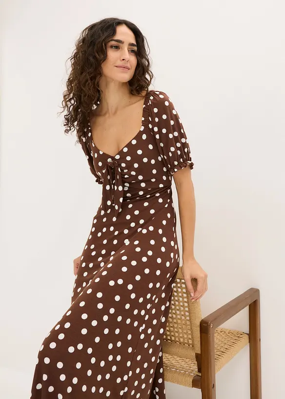 Abito midi in misto viscosa, bonprix