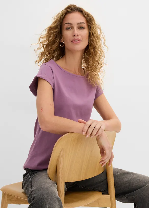T-shirt in puro cotone, bonprix