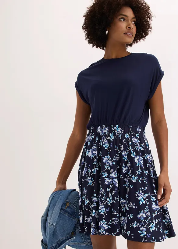 Abito in jersey misto viscosa, bonprix
