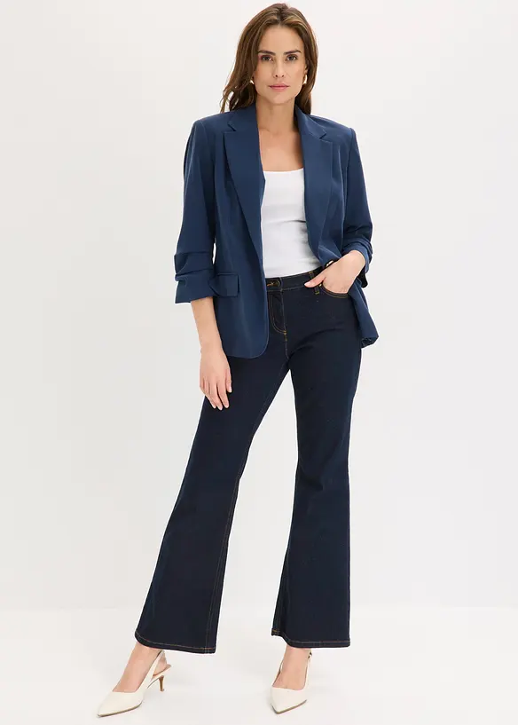 Blazer morbido in viscosa con maniche a 3/4, bonprix