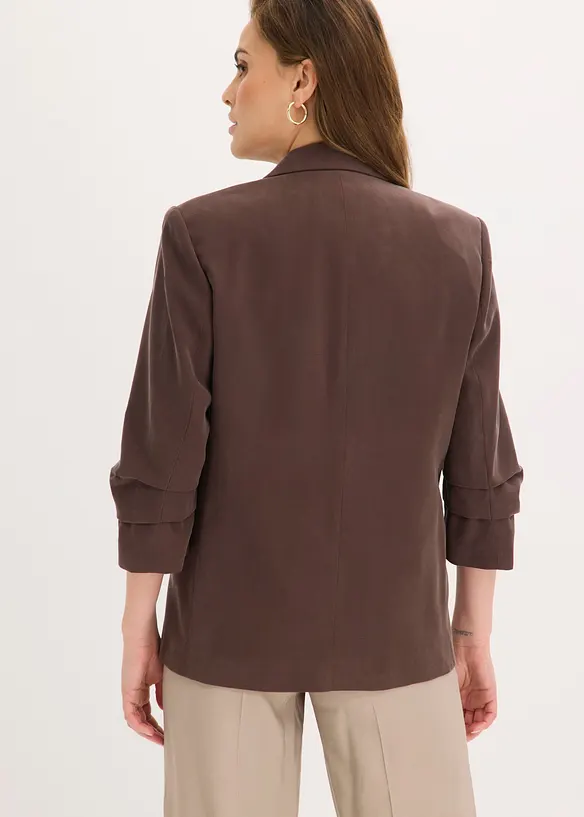 Blazer morbido in viscosa con maniche a 3/4, bonprix