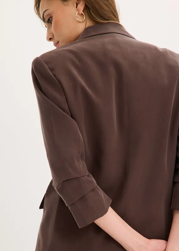 Blazer morbido in viscosa con maniche a 3/4, bonprix