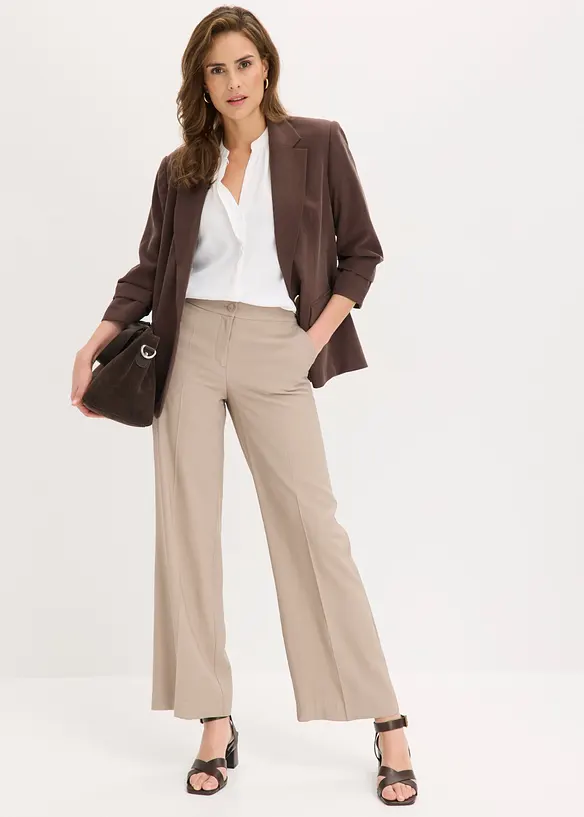 Blazer morbido in viscosa con maniche a 3/4, bonprix