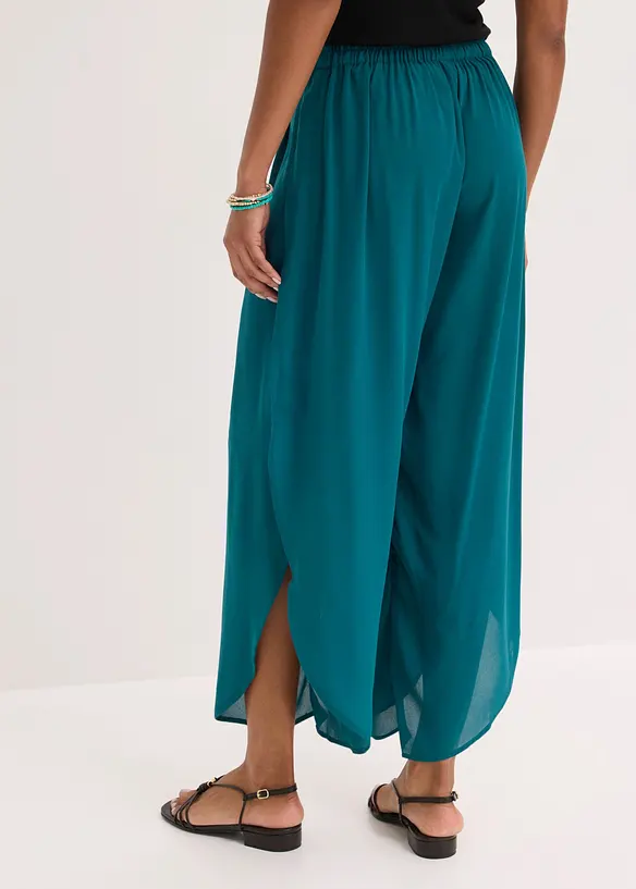 Pantaloni a palazzo con spacchi, bonprix