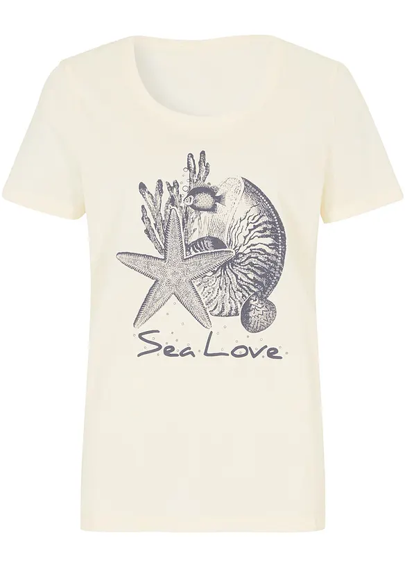 T-shirt con stampa Sea Love, bonprix