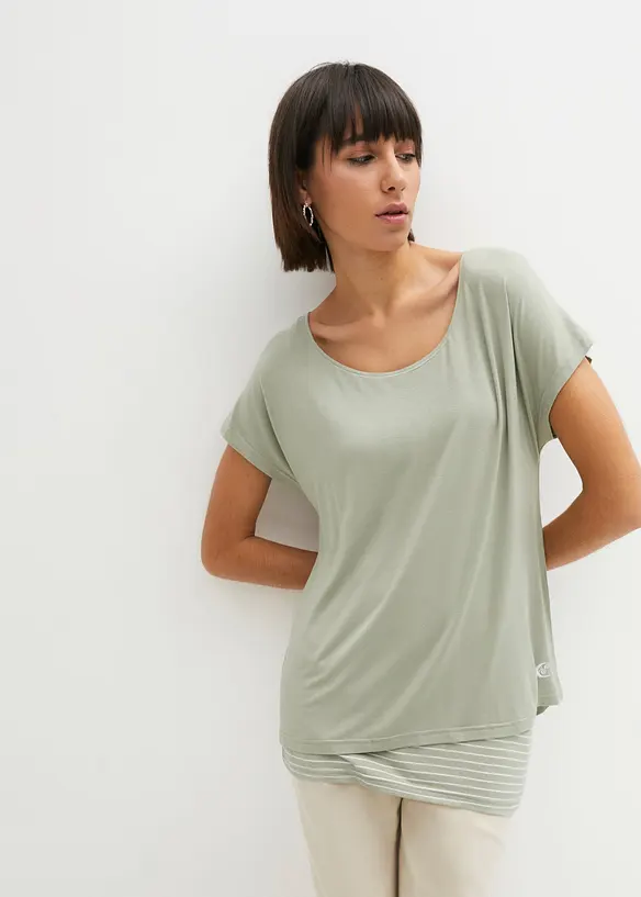 Maglia lunga in morbido misto viscosa, bonprix