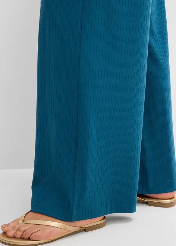 Pantaloni a palazzo con elastico in vita, bonprix