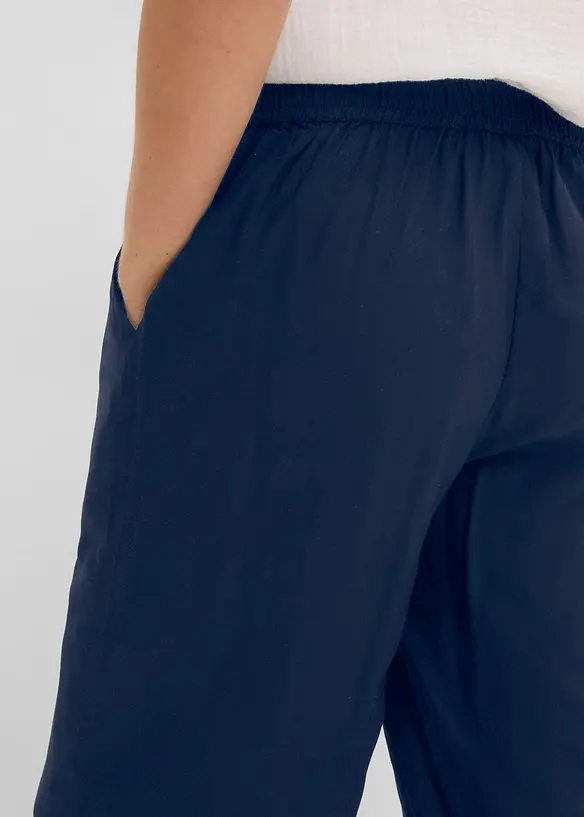 Pinocchietti in viscosa con comodo elastico in vita, bonprix