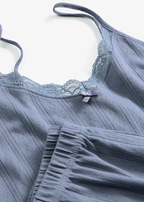 Pigiama estivo in jersey pointoille, bonprix