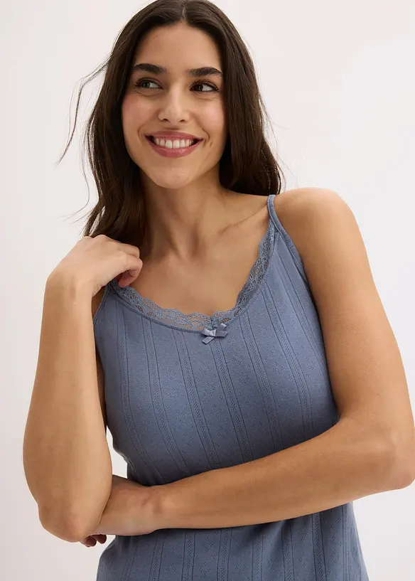 Pigiama estivo in jersey pointoille, bonprix