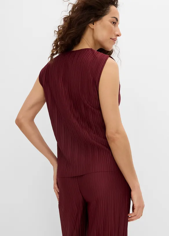 Top plissettato, bonprix