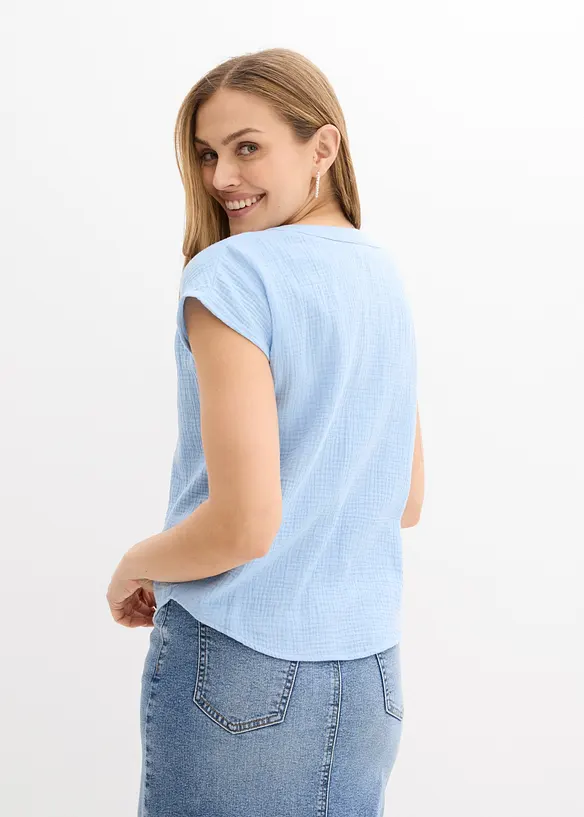Top in mussola di puro cotone, bonprix